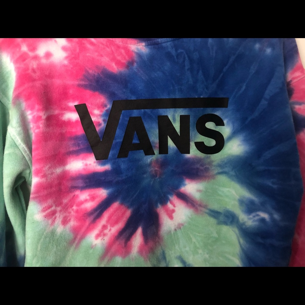 Awesome cropped vans light sweatshirt